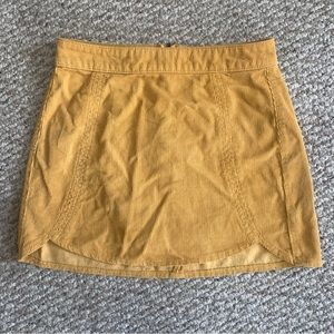 Corduroy mini skirt